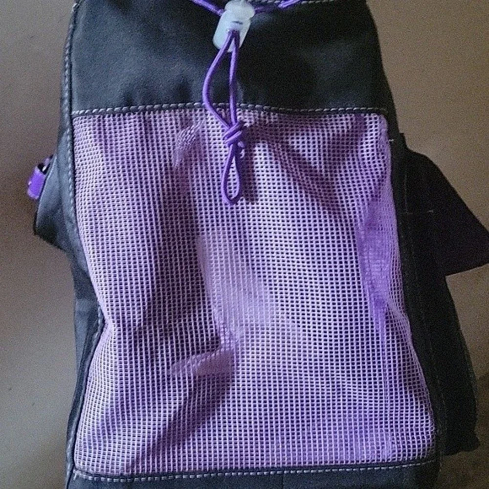 FETCHING Brand Classic small pet carrier purple
